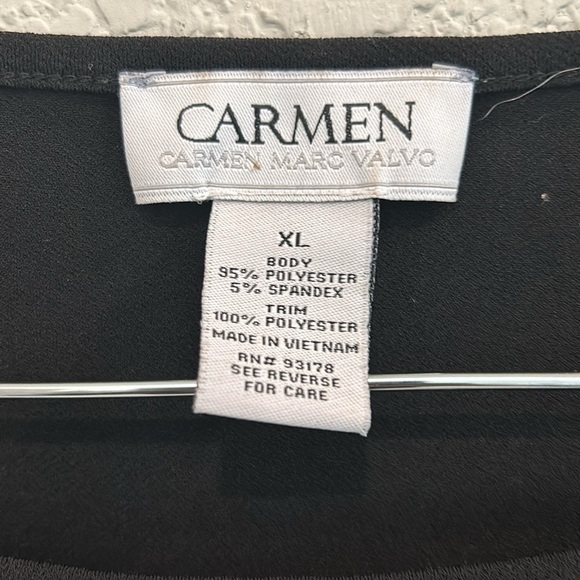Carmen top black size XL - Picture 4 of 7